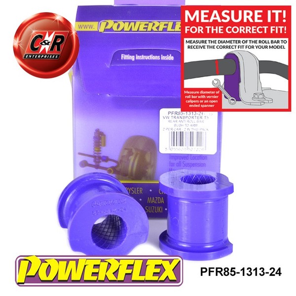 PFR85-1313-24 Powerflex StraßEn Hintere Anti-Roll-Stangen Buchsen FüR Arm 24Mm-image
