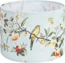 Drum lamp shades, 13x13x10in Fabric Lamp Shade, Printed Floral and Bird Print La