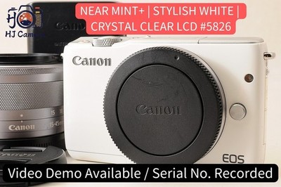 [FAST NEUWERTIG+] Canon EOS M10 weiße spiegellose Kamera 15-45 mm IS STM...
