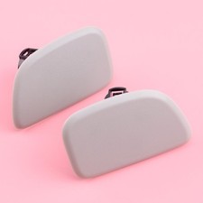 Pair Headlight Washer Spray Jet Cover Fit For Subaru Forester MK2 2005-2008