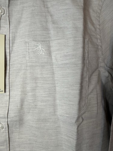 Penguin Munsinger Heritage Uomo Med Slim Fit Manica Lunga Elasticizzata Media $89 Nuovo con etichette - Foto 5 di 10