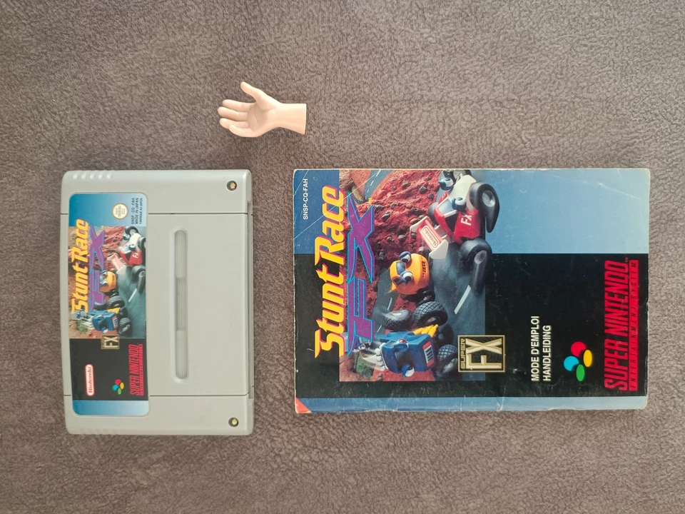 Jeux Super Nintendo SNES Stunt Race FX complet en boîte FAH - Photo 2/4