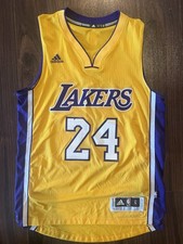 Kobe Bryant Los Angeles LA Lakers sewn Jersey Men's Small W/ Roy Hibbert auto