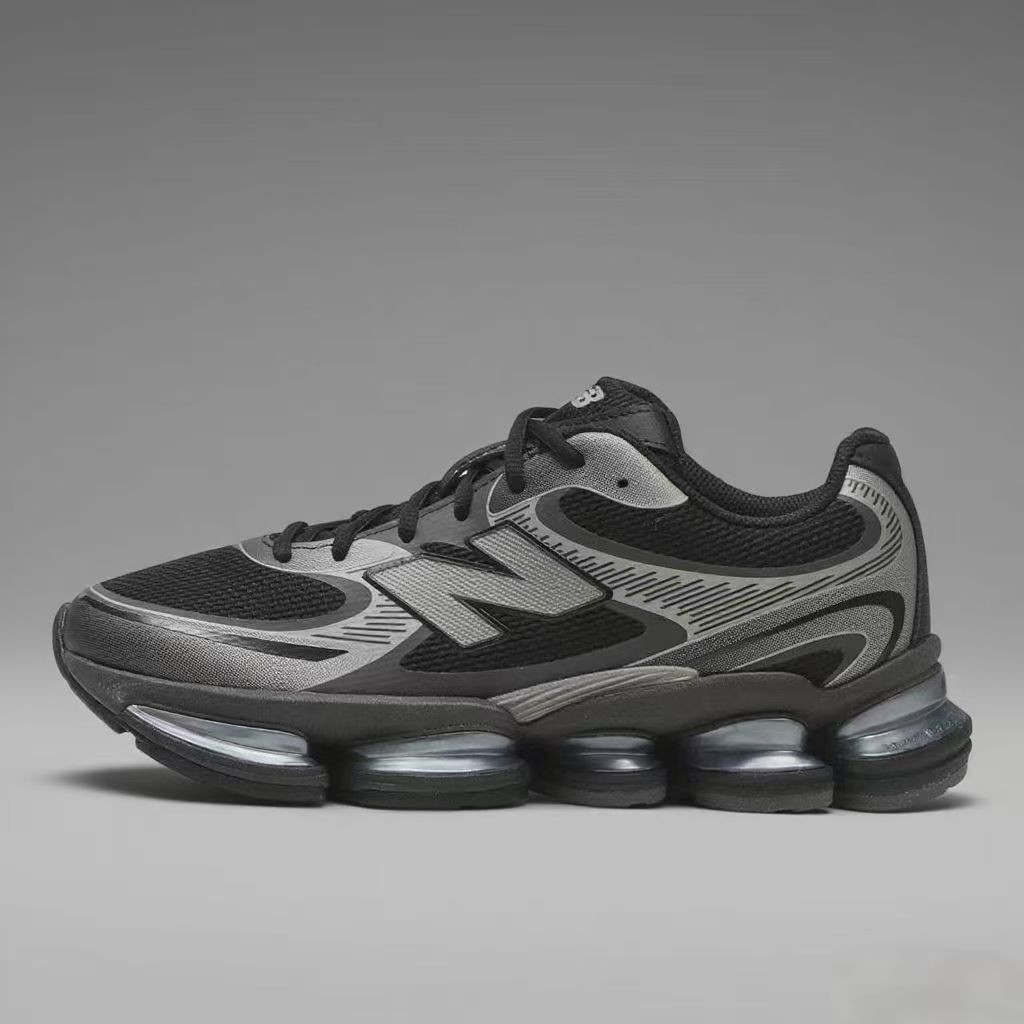 Black Silver Abzorb Air Cushion Shoes
