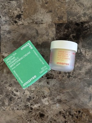 Innisfree Green Tea Enzyme Vitamin C Brightening Cream 1.69 fl oz Exp 10/27 New