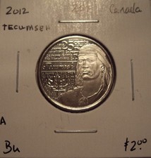 A Canada Elizabeth II 2012 Tecumseh 25 Cents - BU
