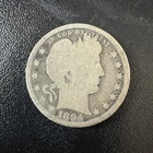 1894-S San Francisco Mint Silver Barber Quarter