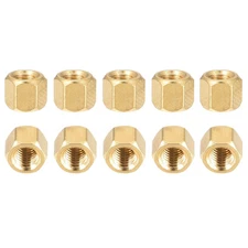 25Pack M3x5mm(DxL) Hex Standoff Spacer Nuts Female Brass Coupling Screws