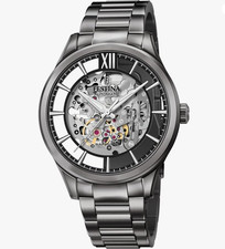 Orologio Festina Uomo Acciaio Automatico Meccanismo A Vista Nero _F20632-1