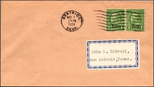 Scott 669 1 Cents Franklin Nebraska Overprint FDC Typed Address SCV $55.00