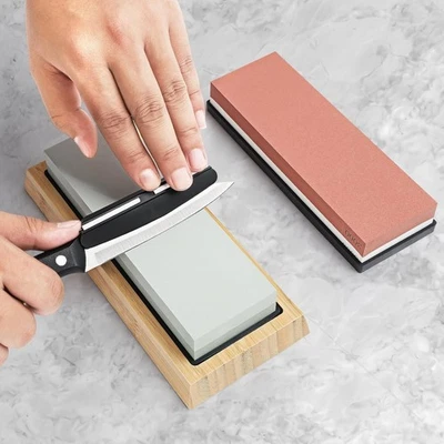 400/1000 3000/8000 Grit Whetstone Cut knife Sharpeners Stone Set kit Premium