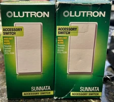 Lutron 2-pack ST-ASR-WH Sunnata Accessory Switch