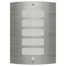 Image of Wall Lamp Stainless Steel with Motion Sensor Outdoor Walkway Spot Light vidaXL