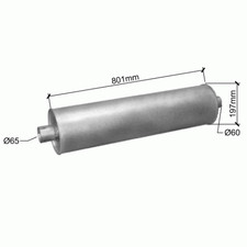Silenziatore per IVECO EUROCARGO BOX TRUCK (Rigid) 3.9 5.9 1990-
