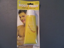 Amscan Party Perfect Team Spirit Body Paint, Yellow, Non-Toxic, 3.4