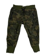Sovereign Code Boys Joggers Size 4 Camouflage Green Cotton Blend Drawstring