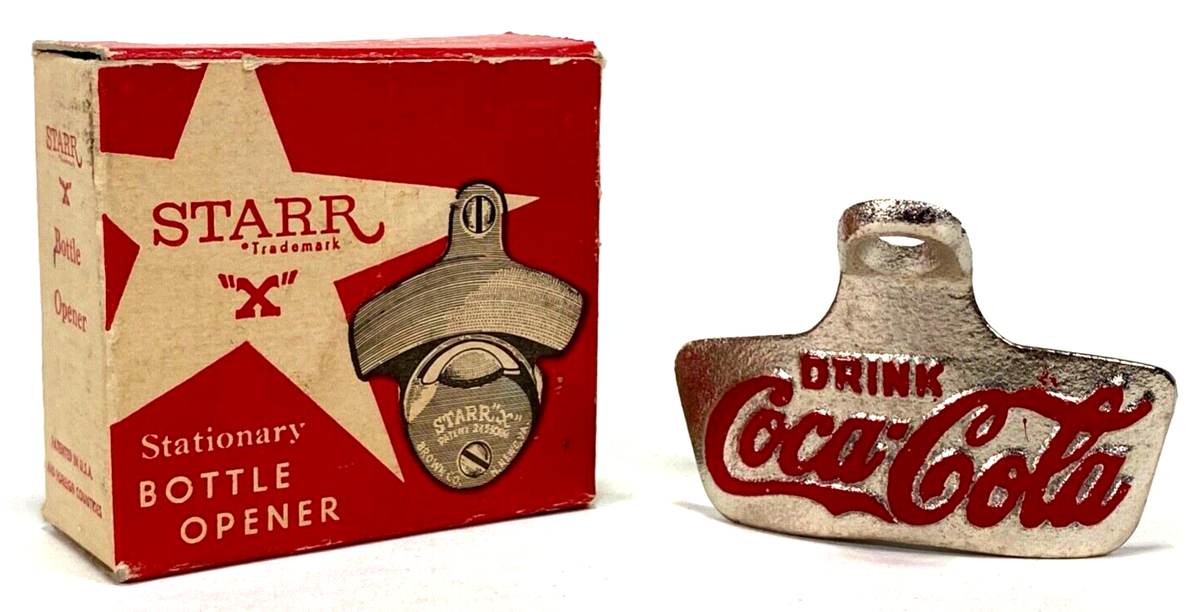 VINTAGE STAR X STATIONARY BOTTLE OPENER 