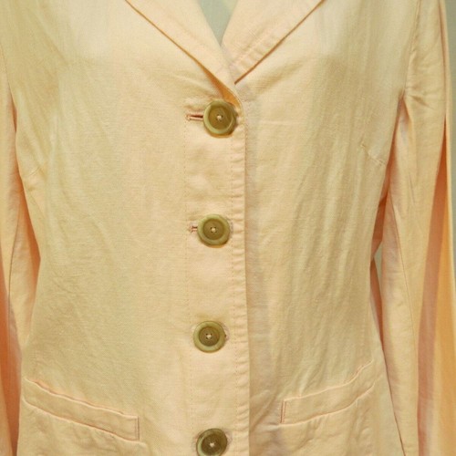 Talbot's Irish Linen Blend Pink Jacket Size 12 - Picture 2 of 3