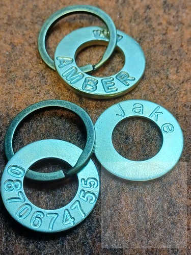 Dog Cat Id Pet Tag Personalised Deep Engraved Round Collar Solid Brass Custom - Picture 9 of 11