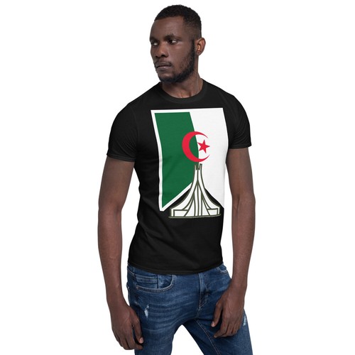 Algeria Short-Sleeve T-Shirt Algerian Flag Shirt Algeria Martyrs Monument Shirt - Picture 3 of 7