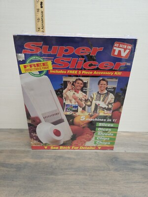 Sealed! New! As Seen On TV Super Slicer 5 Machines In 1! Slices Dices Shreds