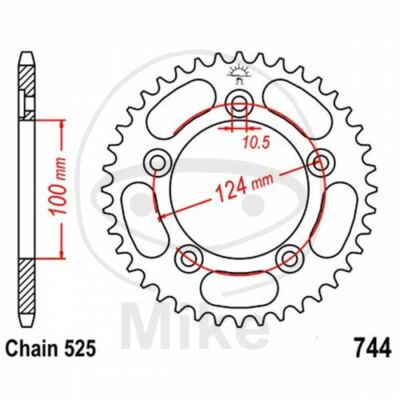 CROWN Z39 525 SILVER D.INT. 100 727.03.74 Ducati 998 999 R 2003-2006