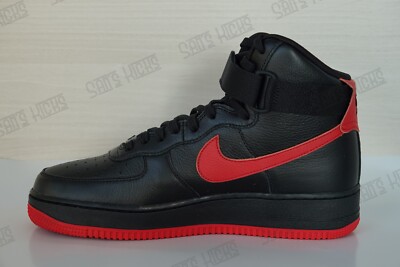 air force 1 high red and black