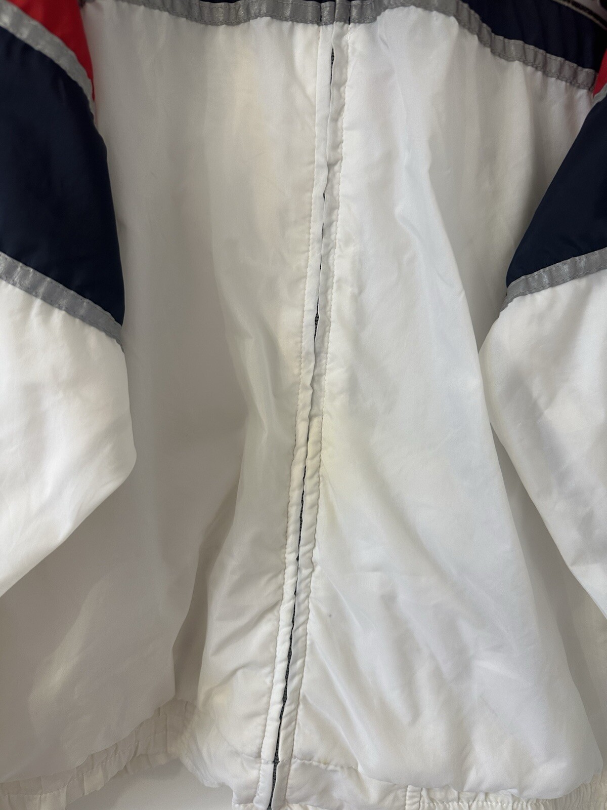 Cappotto giacca a vento vintage FILA y2k rosso navy bianco taglia XXL