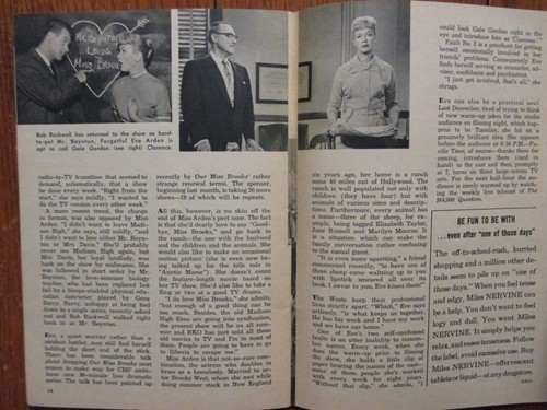 Apri-1956 TV Guide(ANNIE OAKLEY/GAIL DAVIS/QUEEN FOR A DAY/JACK BAILEY/EVE ARDEN - Picture 5 of 11