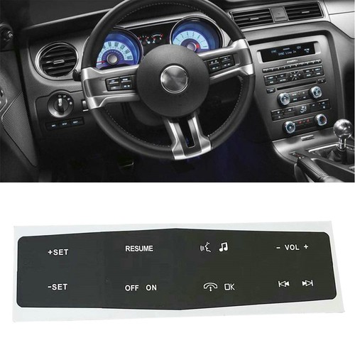 For Ford Mustang 2010-2012 Steering Wheel Control Button Repair Decals Stickers - Picture 8 of 8