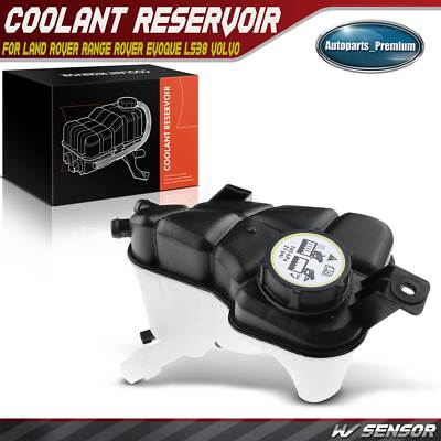 Coolant Expansion Tank with Cap & Sensor for Land Rover LR2 Volvo S60 S80 V60