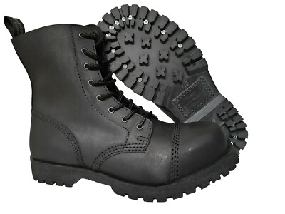 Boots & Braces Black Matt Rangers 8 10 14 Hole Loch Punk Skinhead