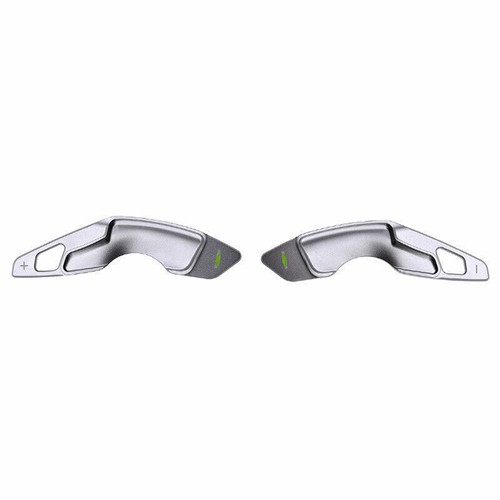 Steering Wheel Shift Paddle Trim For Lexus IS300 350 2014-2019 Silver Aluminum - Picture 6 of 6