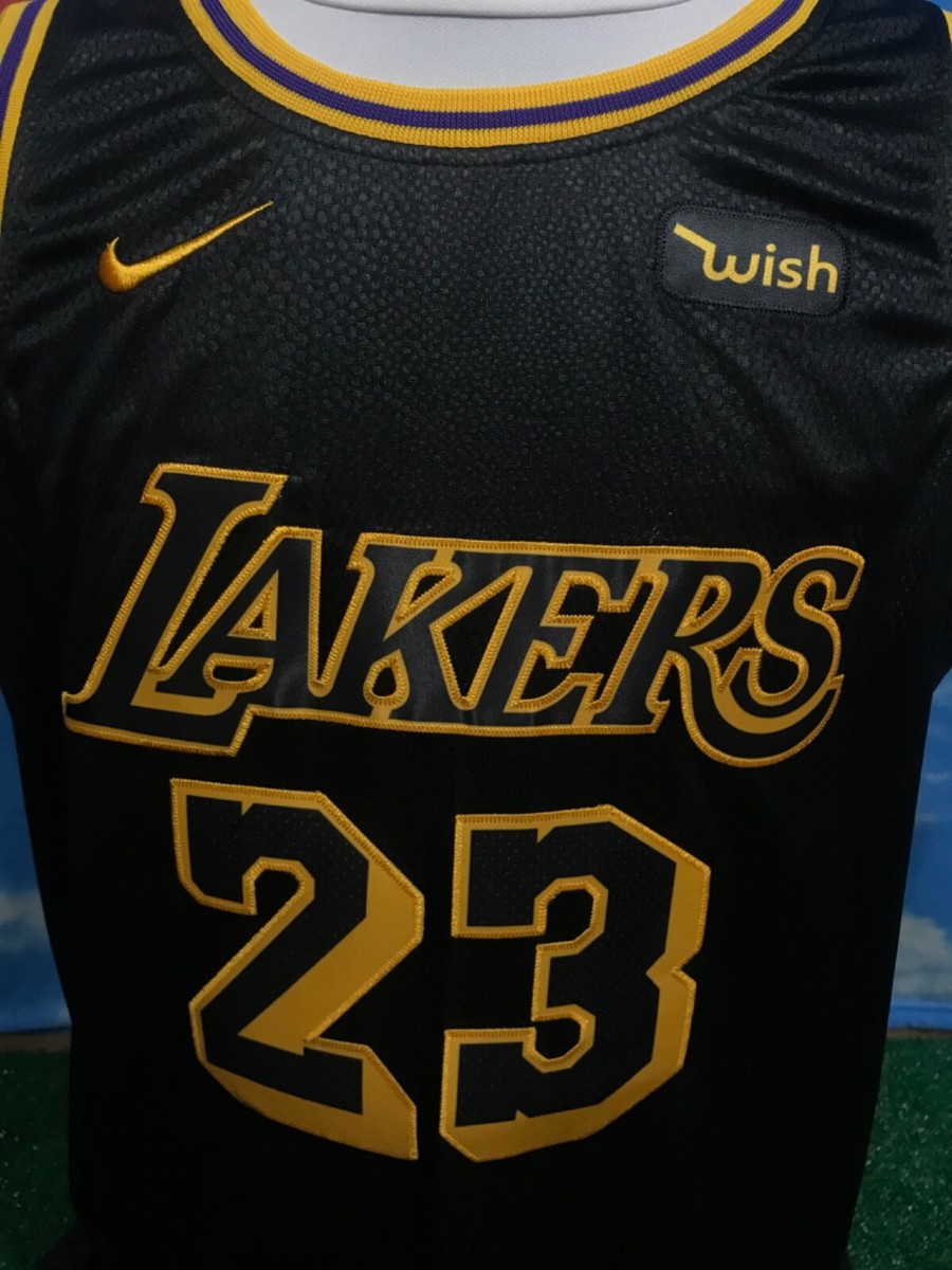 NIKE WISH LOS ANGELES LAKERS NBA BASKETBALL JERSEY LEBRON JAMES #23 SIZE 54