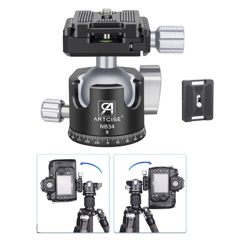 Compact Tripod Aluminum Camera Tripod Portable Travel Tripod with Ball Head - Picture 17 of 19