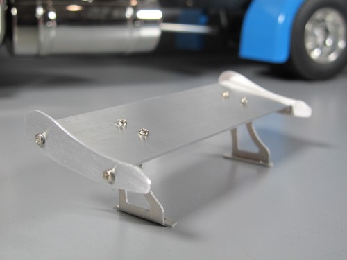 Aluminum 12.3cm Roof Spoiler Wing S Style Tamiya R/C 1/14 King Grand Hauler Semi - Picture 13 of 17