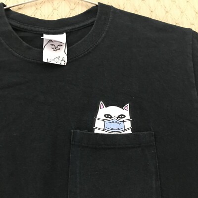 Ripndip Rip Cat Shirt RIPNDIP Lord Nermal Pocket Black T-Shirt Zumiez