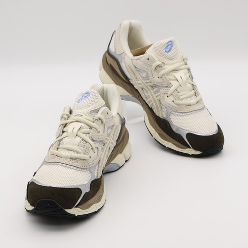 1203A383-103 Asics Gel-NYC Beige Cream Brown Grey White Blue Ivory (Men's) - Picture 4 of 7