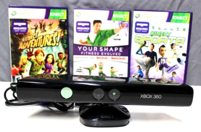 Xbox 360 Kinect Sensor with Games Sports, Fitness & Adventures