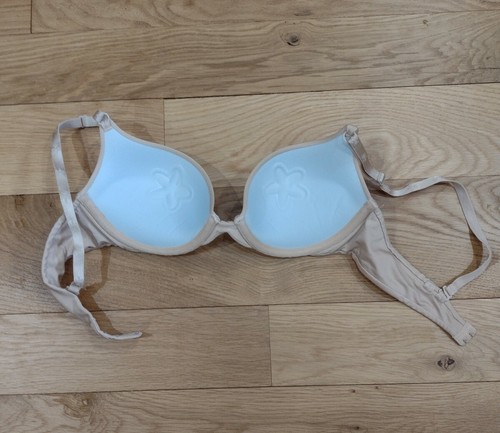 2 Stück Lily of France 34A weiß trägerlos Push-up beige Push-up tief ausgeschnitten UW gebraucht, in einwandfreiem Zustand - Bild 3 von 7