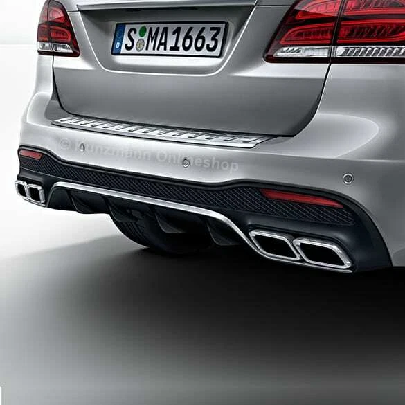 Original Mercedes-Benz W166 GLE 63 AMG Facelift Diffusor Auspuffblenden - Bild 2 von 2