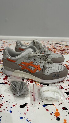 ASICS GEL LYTE III x RONNIE FIEG SUPER ORANGE SZ 10.5 REMASTERED KITH 07 RF