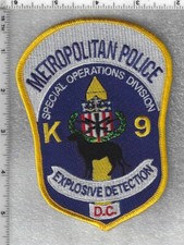 Metropolitan Police (Washington, DC) Special Operations K-9  Explosive Detection