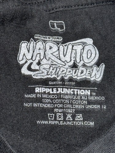 Naruto Shippuden 2002 T-Shirt Mens Large Black Ripple Junction Anime Shonen Jump - Picture 4 of 6