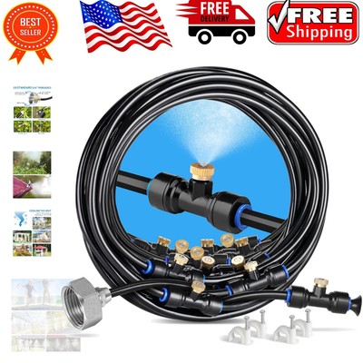 18M Misting Cooling Line with Brass Nozzles - Perfect for Trampolines & Gardens