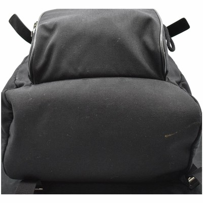 YVES SAINT LAURENT Hunting Rucksack Canvas Backpack Bag Black