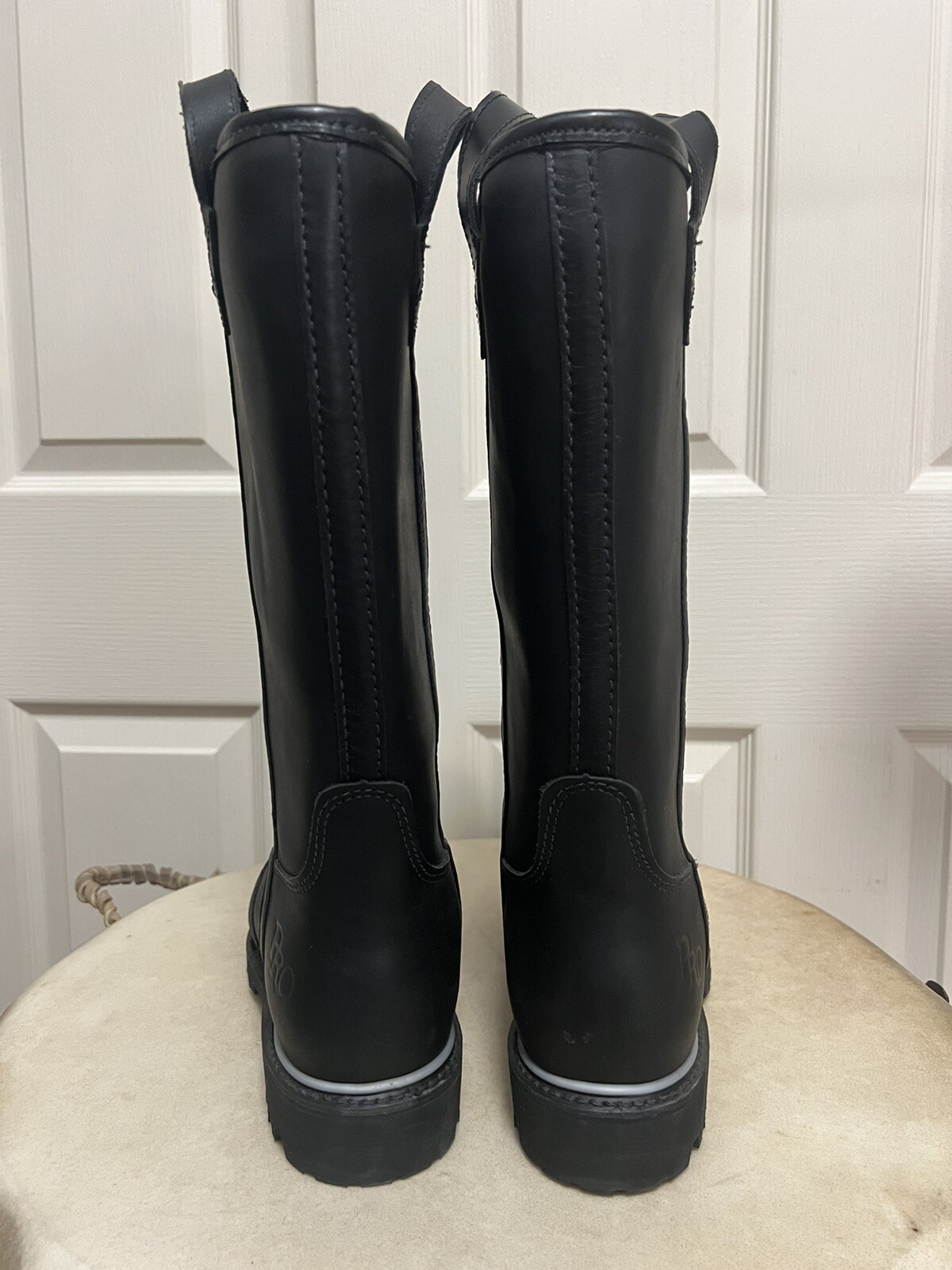 HONEYWELL PRO SERIES MODEL 5050B BLACK LEATHER FIREFIGHTER BOOTS MEN'S