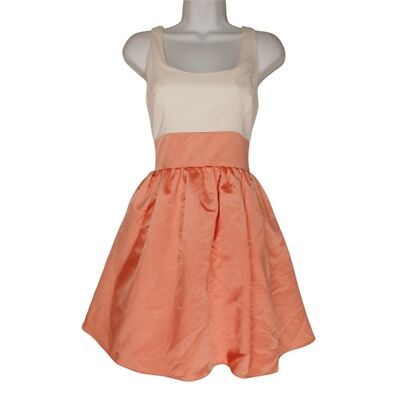 $225 AIDAN MATTOX Satin Like Peach Fit and Flare Sleeveless Dress 4 (Small) | eBay $225 AIDAN MATTOX Satin Like Peach Fit and Flare Sleeveless Dress 4 (Small) | eBay