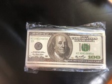 Men's US 100 Dollar Bill Leather Bifold Card Photo Holder Wallet Handbag Purse