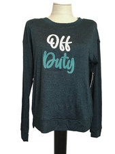 SECRET TREASURES SUPER SOFT KNIT DARK GREEN MIX MATCH Long Sleeve Top Sz L